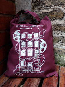 Irish Film Institute Tote Bag Burgundy